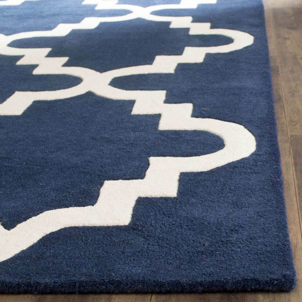 CHATHAM, DARK BLUE / IVORY, 6' X 9', Area Rug, CHT753C-6. The main picture.