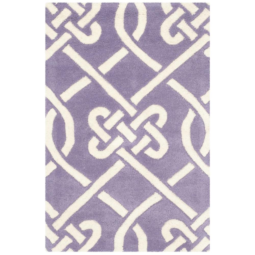 CHATHAM, PURPLE / IVORY, 2' X 3', Area Rug, CHT754F-2. Picture 1