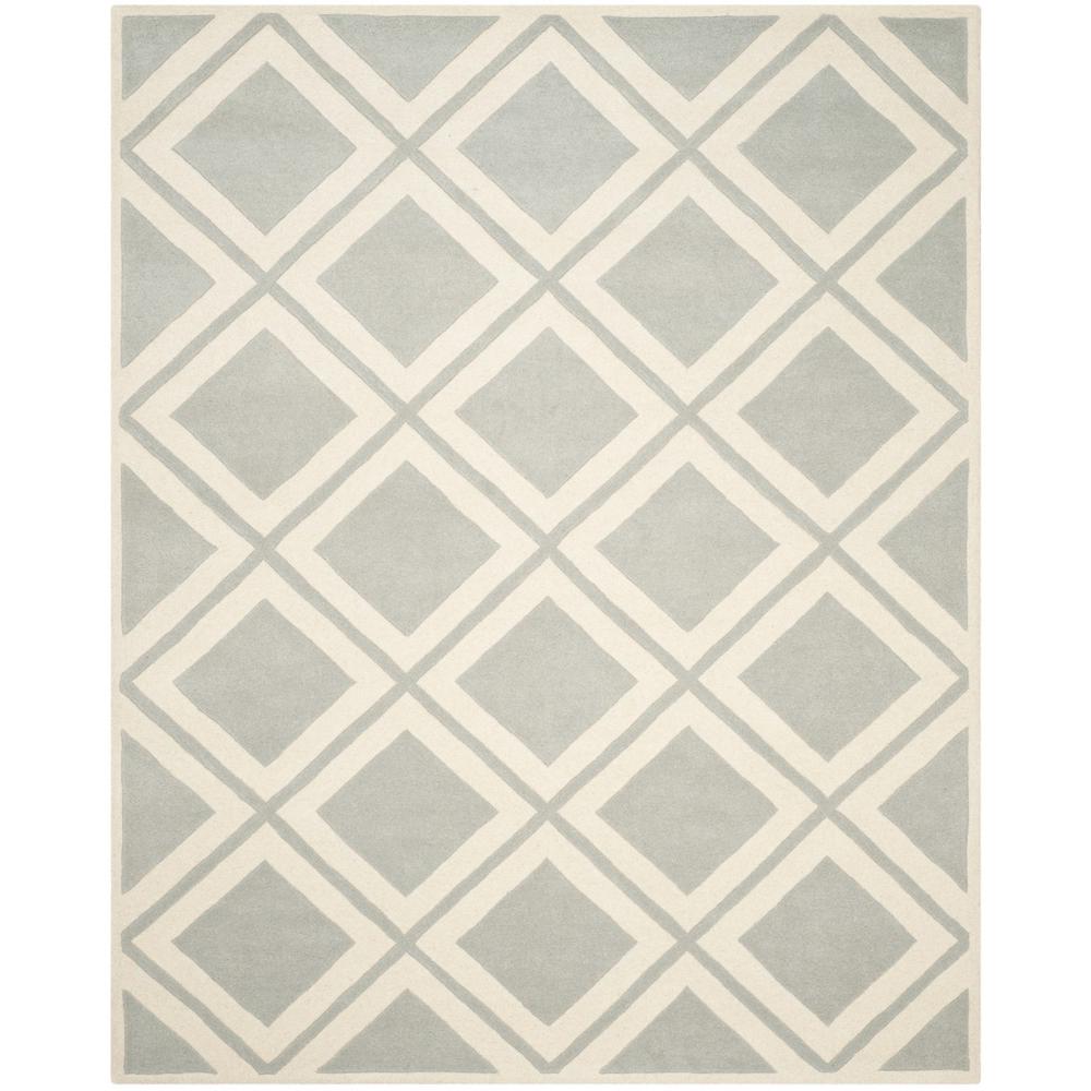 CHATHAM, GREY / IVORY, 8' X 10', Area Rug, CHT759E-8. Picture 1
