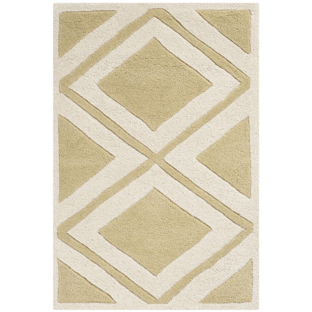 CHATHAM, GOLD / IVORY, 2' X 3', Area Rug. Picture 1