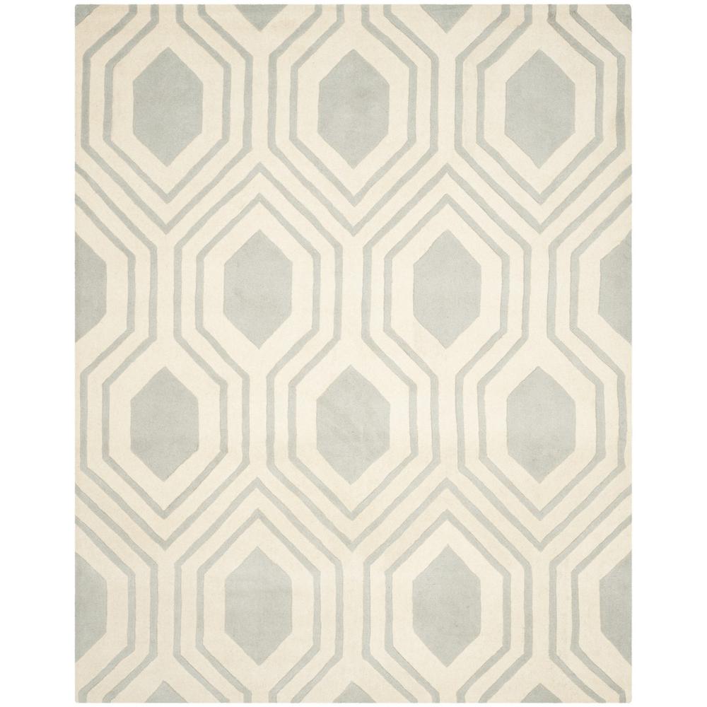 CHATHAM, GREY / IVORY, 8' X 10', Area Rug, CHT760E-8. Picture 1