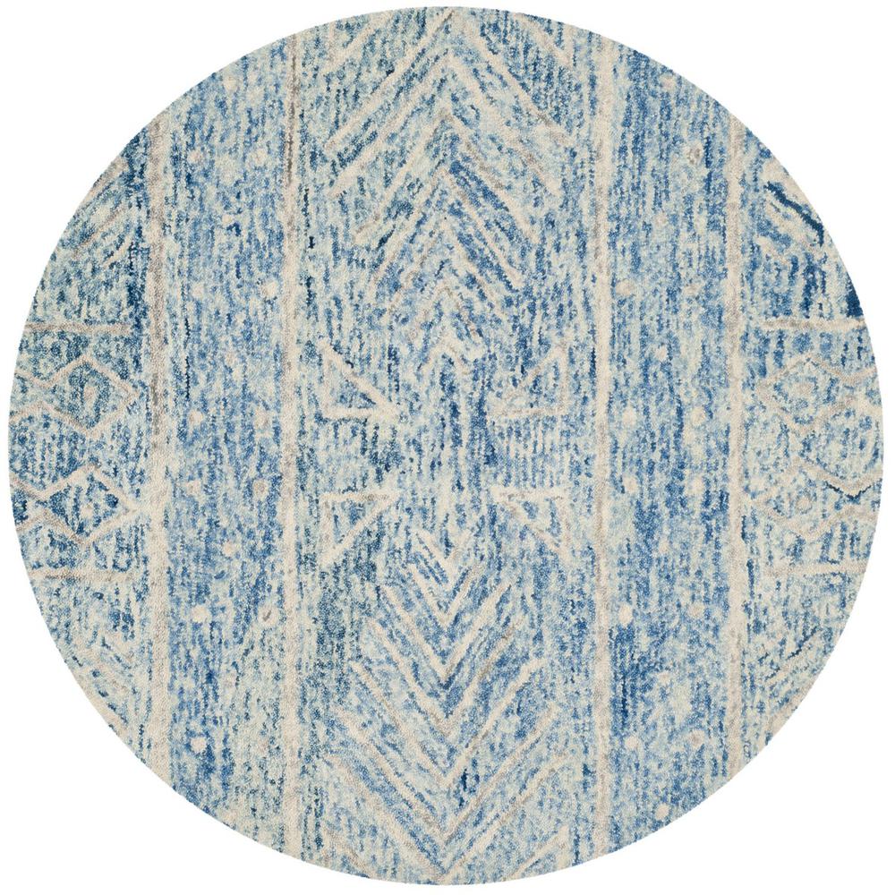 CHATHAM, BLUE / IVORY, 5' X 5' Round, Area Rug, CHT764B-5R. Picture 1