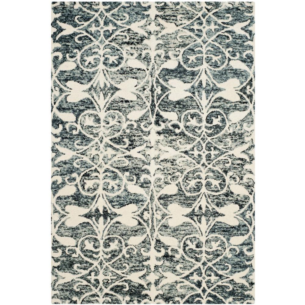 CHATHAM, CHARCOAL / IVORY, 4' X 6', Area Rug. Picture 1