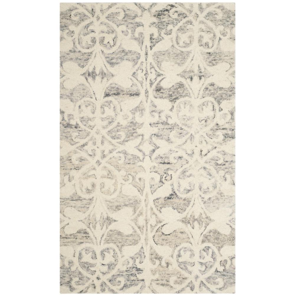 CHATHAM, LIGHT GREY / IVORY, 3' X 5', Area Rug. Picture 1