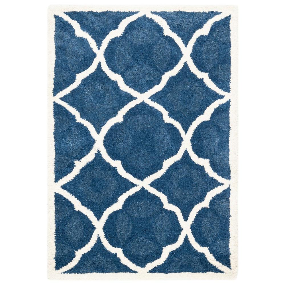 CHATHAM, BLUE / IVORY, 2' X 3', Area Rug, CHT821A-2. Picture 1