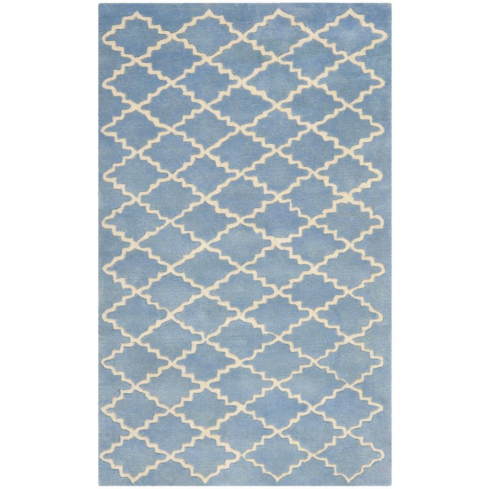CHATHAM, BLUE GREY, 3' X 5', Area Rug. Picture 1
