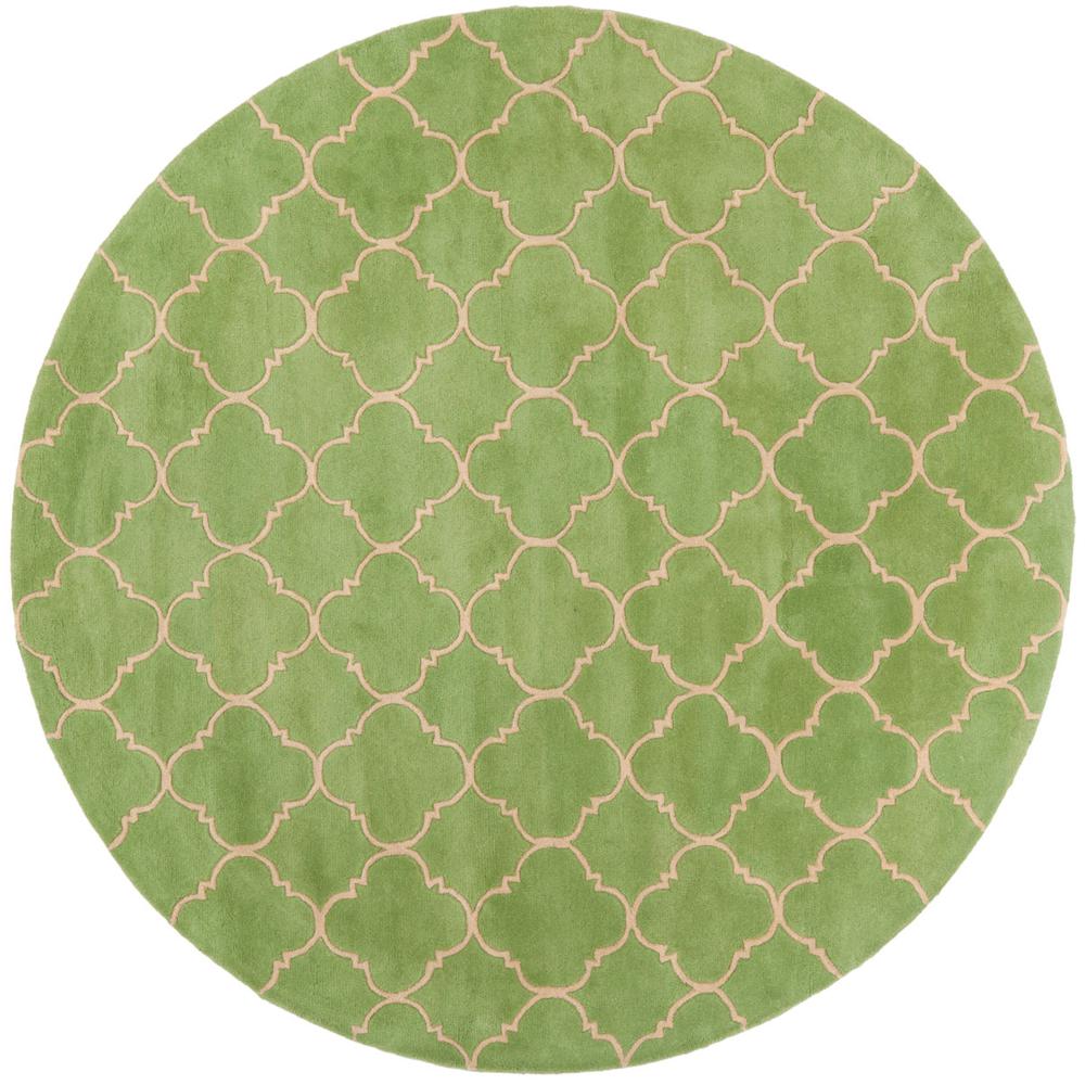 CHATHAM, GREEN, 7' X 7' Round, Area Rug, CHT935B-7R. Picture 1