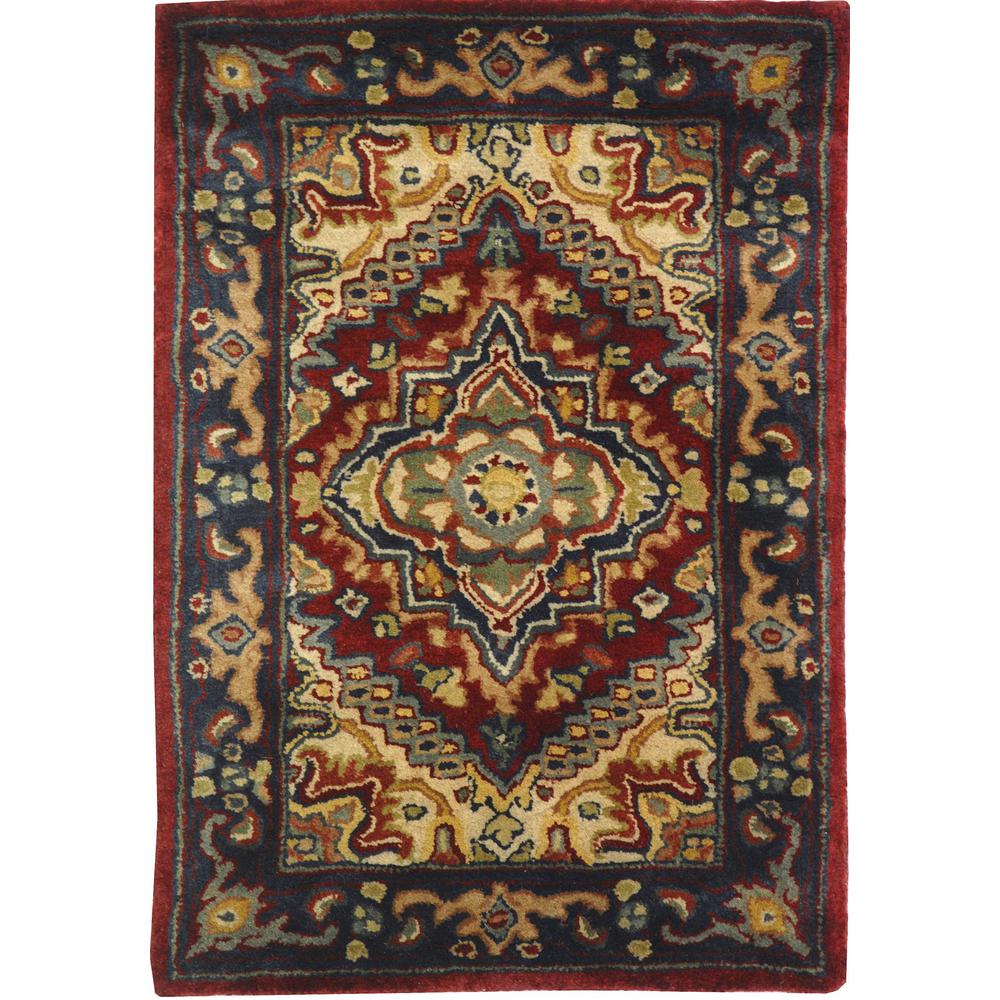 CLASSIC, ASSORTED / RED, 2' X 3', Area Rug. Picture 1