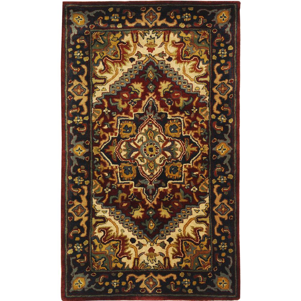 CLASSIC, ASSORTED / RED, 3' X 5', Area Rug. Picture 1