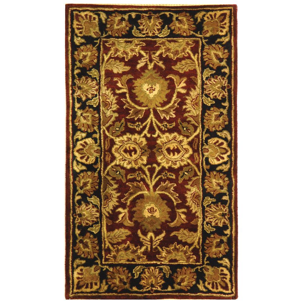 CLASSIC, ASSORTED / BLACK, 2'-3" X 4', Area Rug, CL239B-24. The main picture.