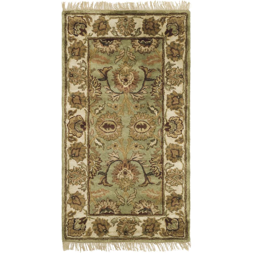 CLASSIC, LIGHT GREEN / IVORY, 2'-3" X 4', Area Rug. Picture 1