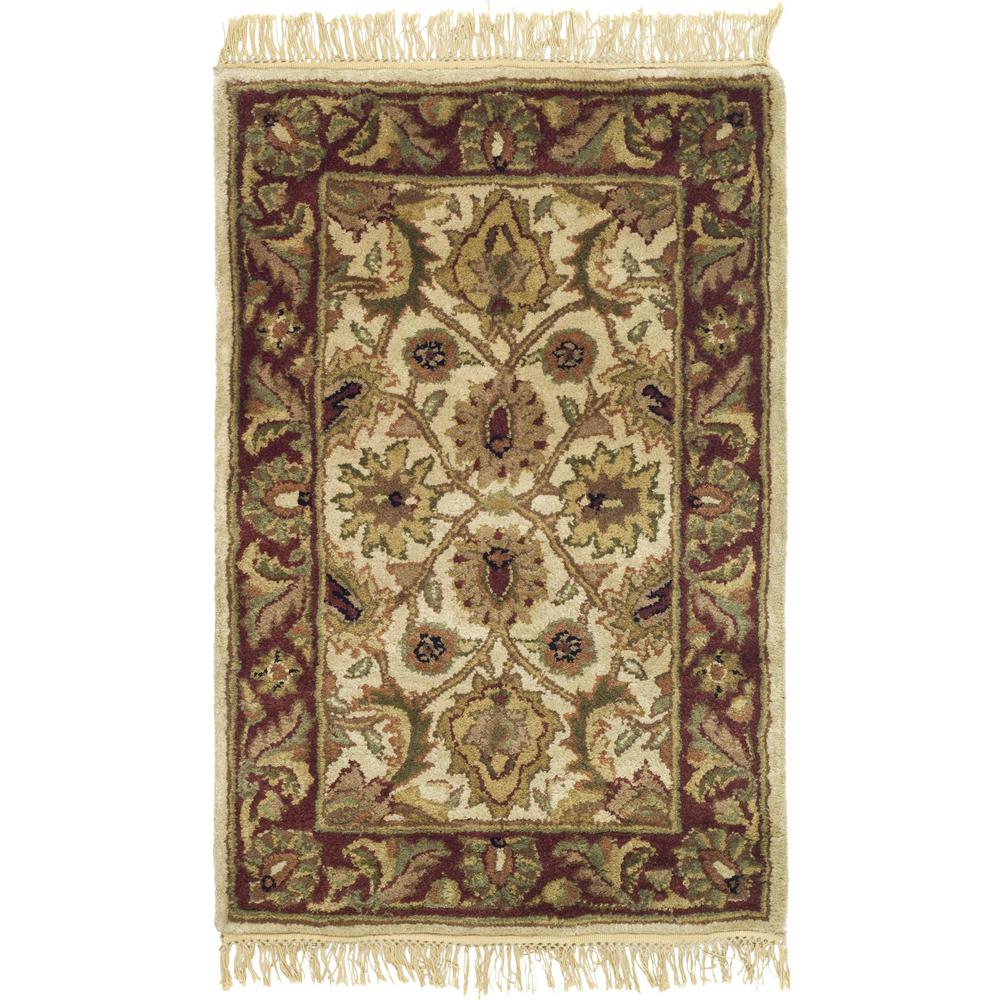 CLASSIC, IVORY / RED, 2' X 3', Area Rug. Picture 1