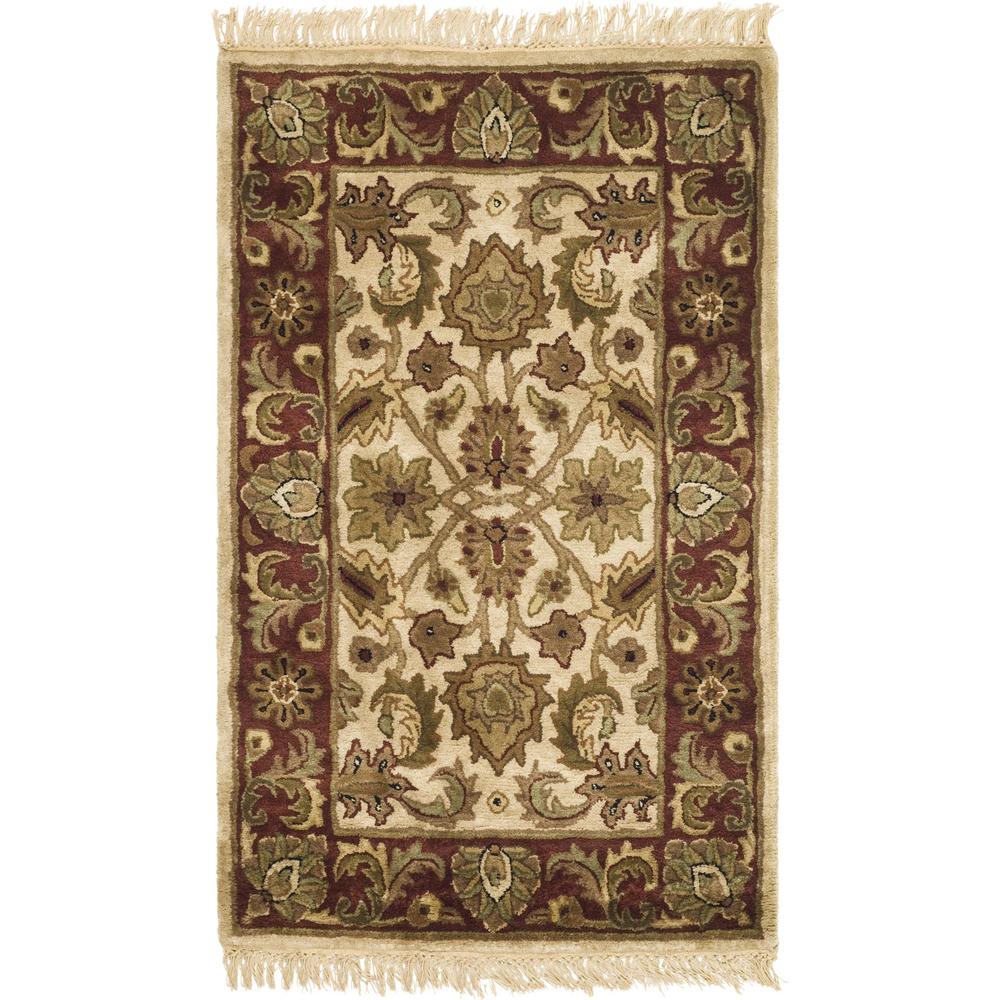 CLASSIC, IVORY / RED, 2'-3" X 4', Area Rug. Picture 1
