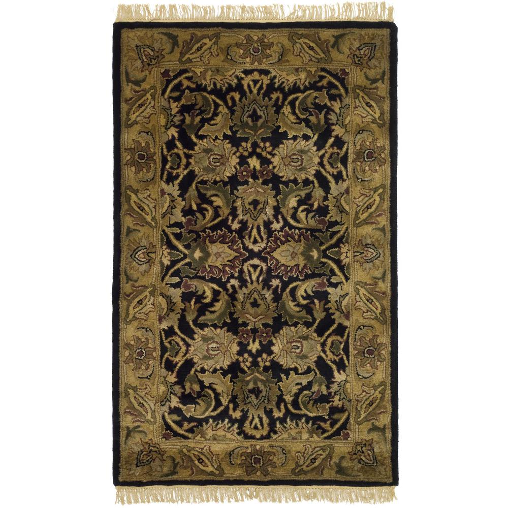 CLASSIC, BLACK / GOLD, 3' X 5', Area Rug, CL252A-3. Picture 1