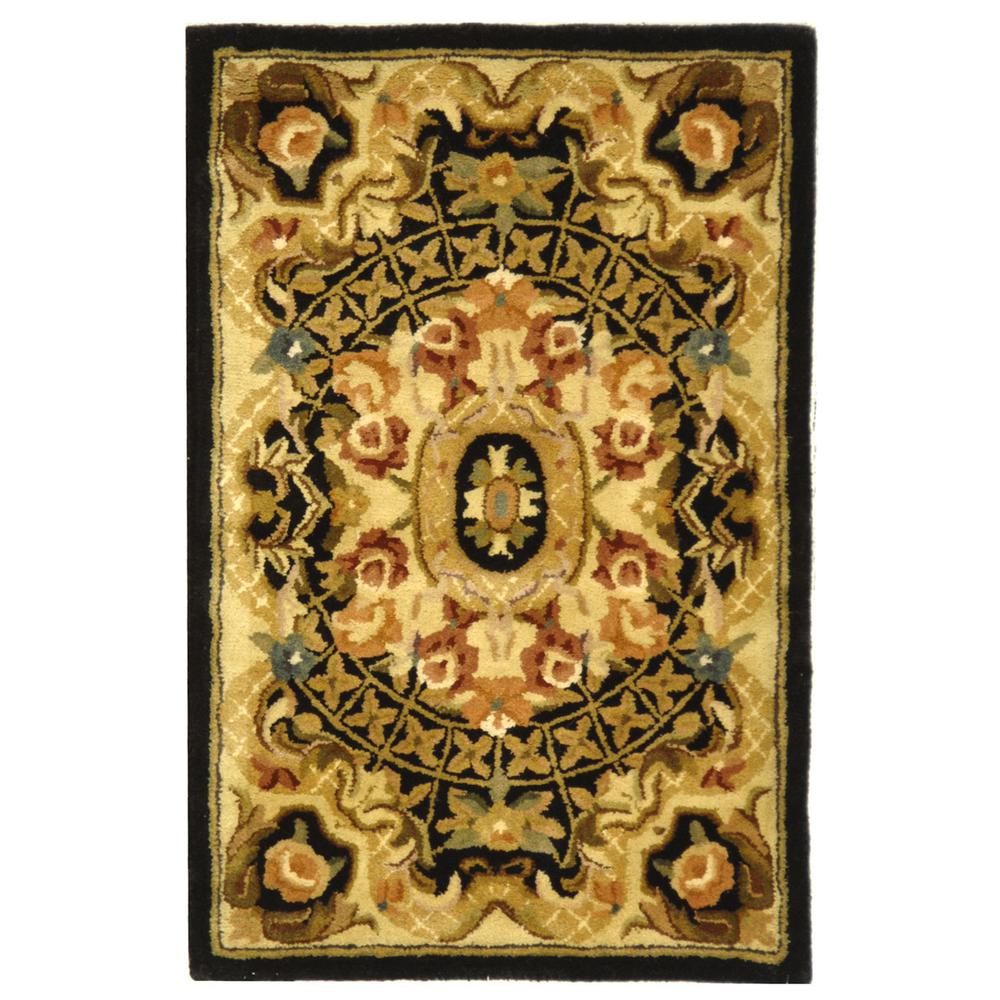 CLASSIC, BLACK / GOLD, 2' X 3', Area Rug, CL304A-2. Picture 1