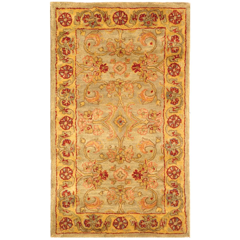 CLASSIC, LIGHT GREEN / GOLD, 2'-3" X 4', Area Rug, CL324A-24. Picture 1