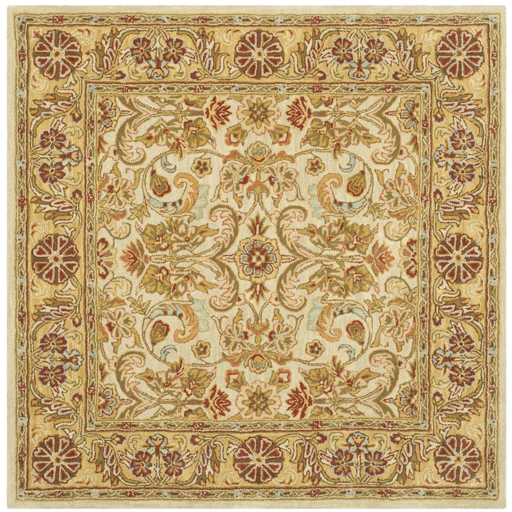 CLASSIC, GREY / LIGHT GOLD, 6' X 6' Square, Area Rug. Picture 1