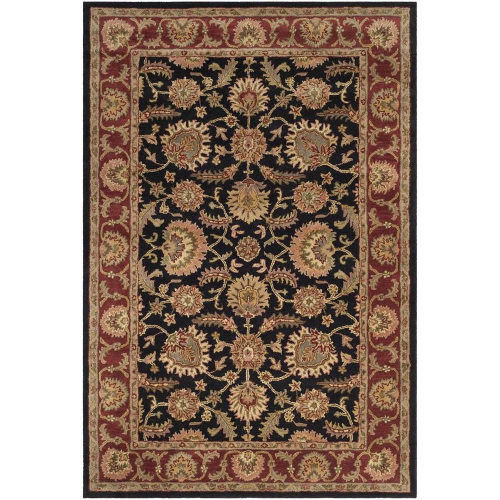CLASSIC, NAVY / RED, 6' X 9', Area Rug. Picture 1