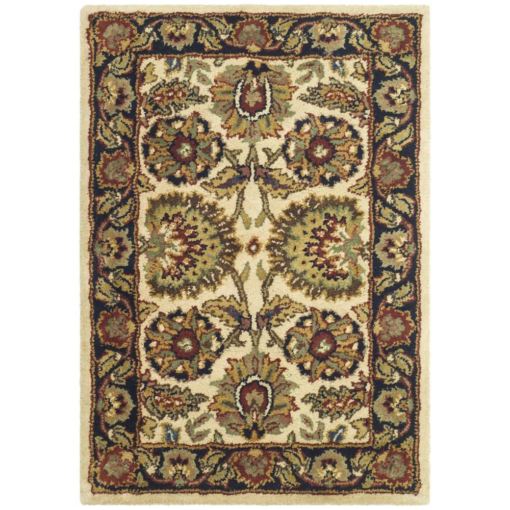 CLASSIC, IVORY / NAVY, 2' X 3', Area Rug. Picture 1