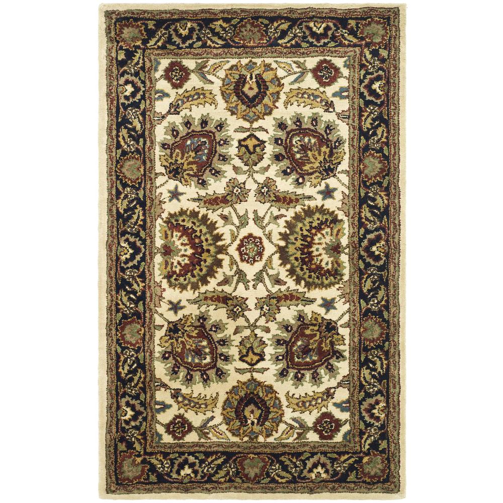 CLASSIC, IVORY / NAVY, 3' X 5', Area Rug. Picture 1