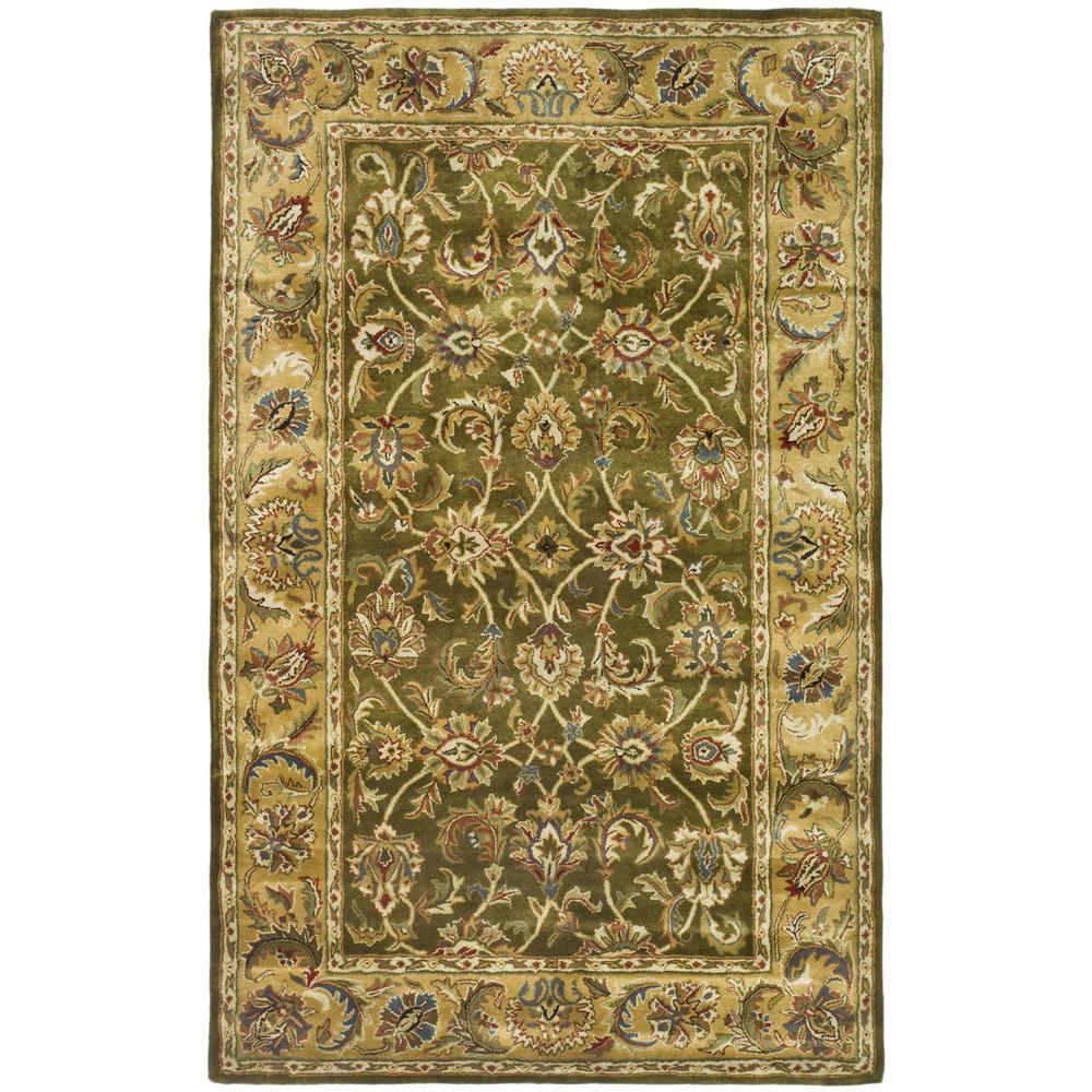 CLASSIC, OLIVE / CAMEL, 5' X 8', Area Rug. Picture 1