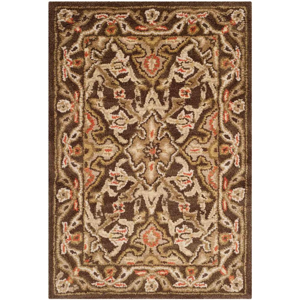 CLASSIC, BROWN / BROWN, 2' X 3', Area Rug. Picture 1