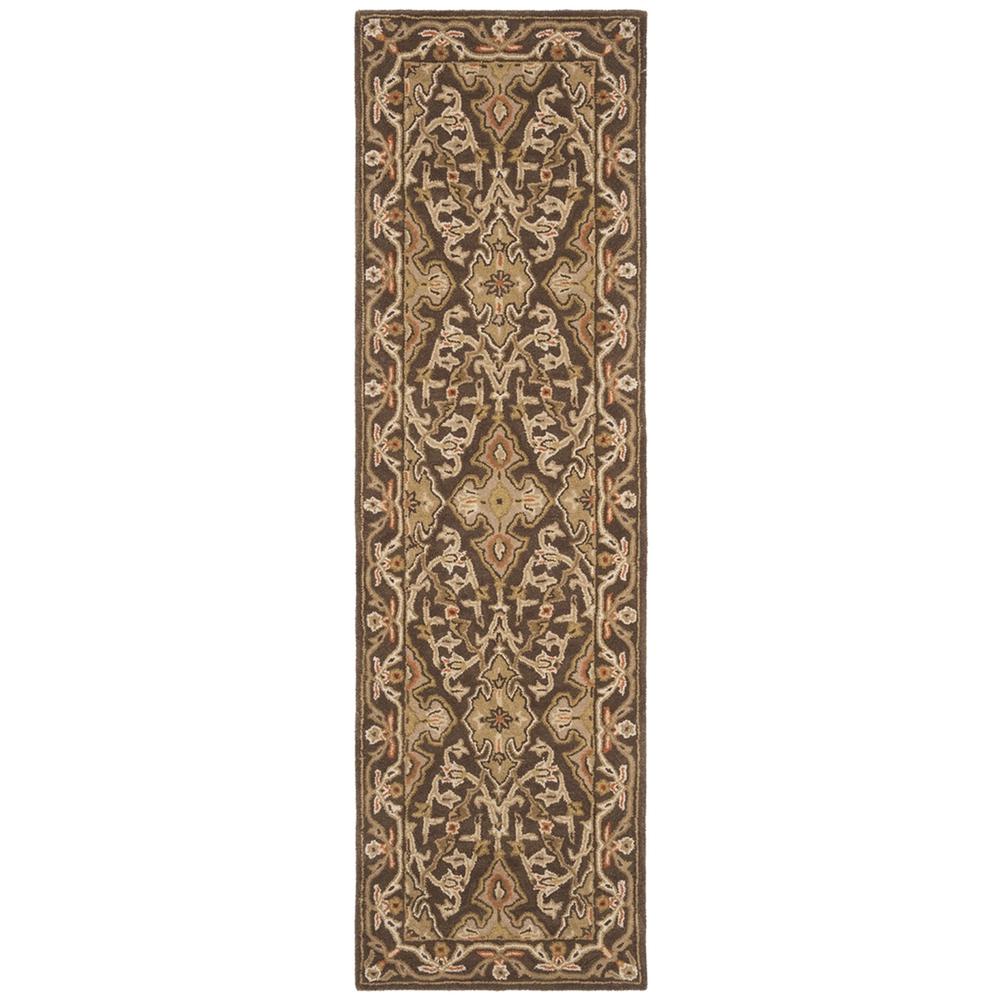 CLASSIC, BROWN / BROWN, 2'-3" X 8', Area Rug. Picture 1