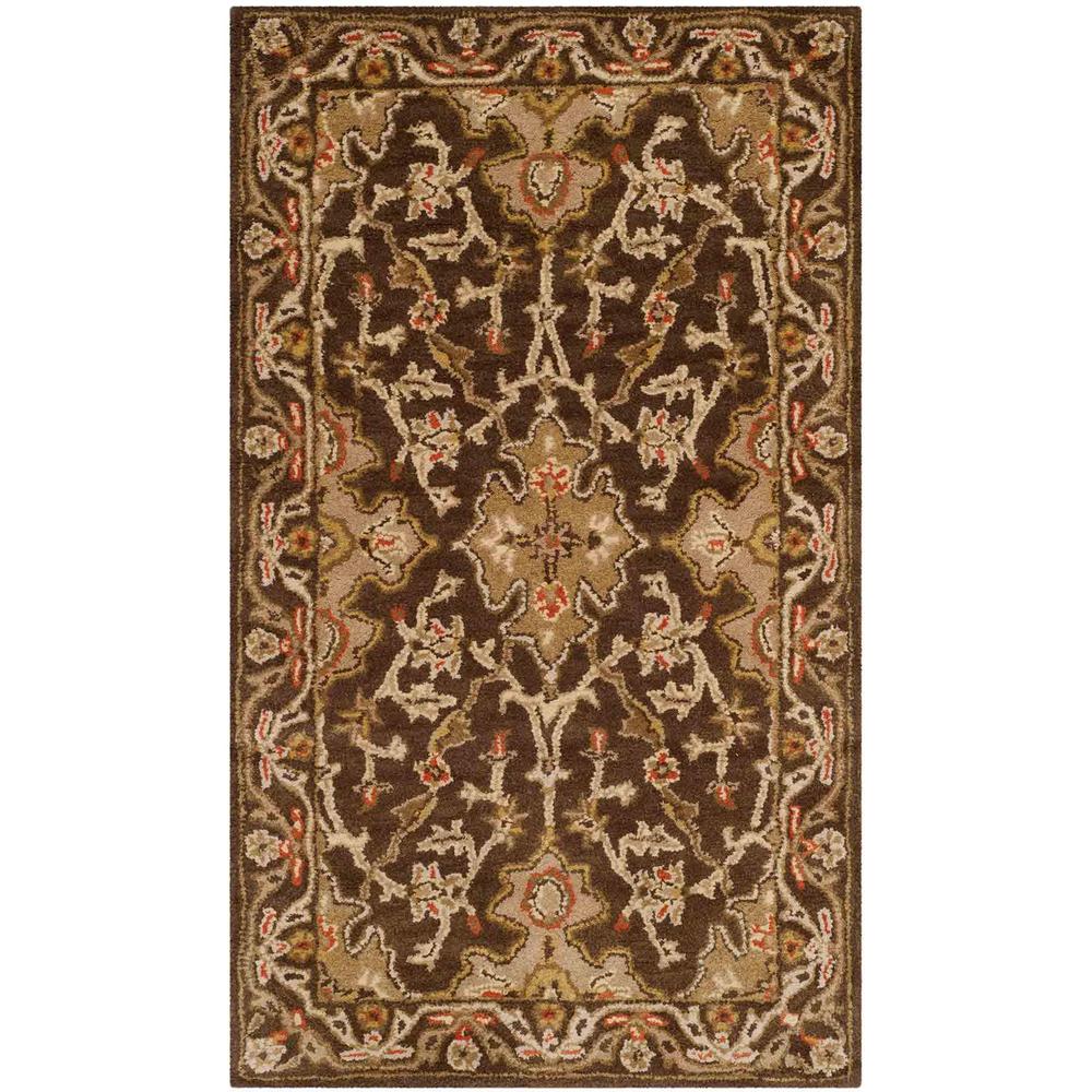 CLASSIC, BROWN / BROWN, 3' X 5', Area Rug. Picture 1