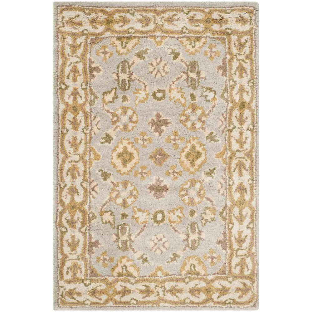 CLASSIC, LIGHT BLUE / IVORY, 2' X 3', Area Rug. Picture 1