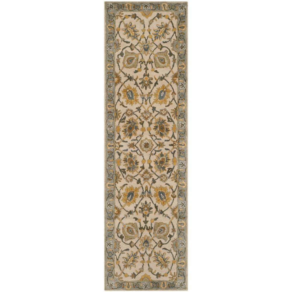 CLASSIC, IVORY / LIGHT BLUE, 2'-3" X 8', Area Rug, CL934B-28. Picture 1