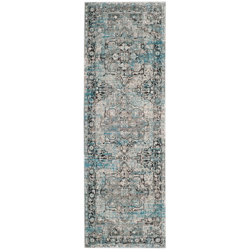 CLAREMONT, IVORY / GREY, 2'-6" X 7'-9", Area Rug. Picture 1