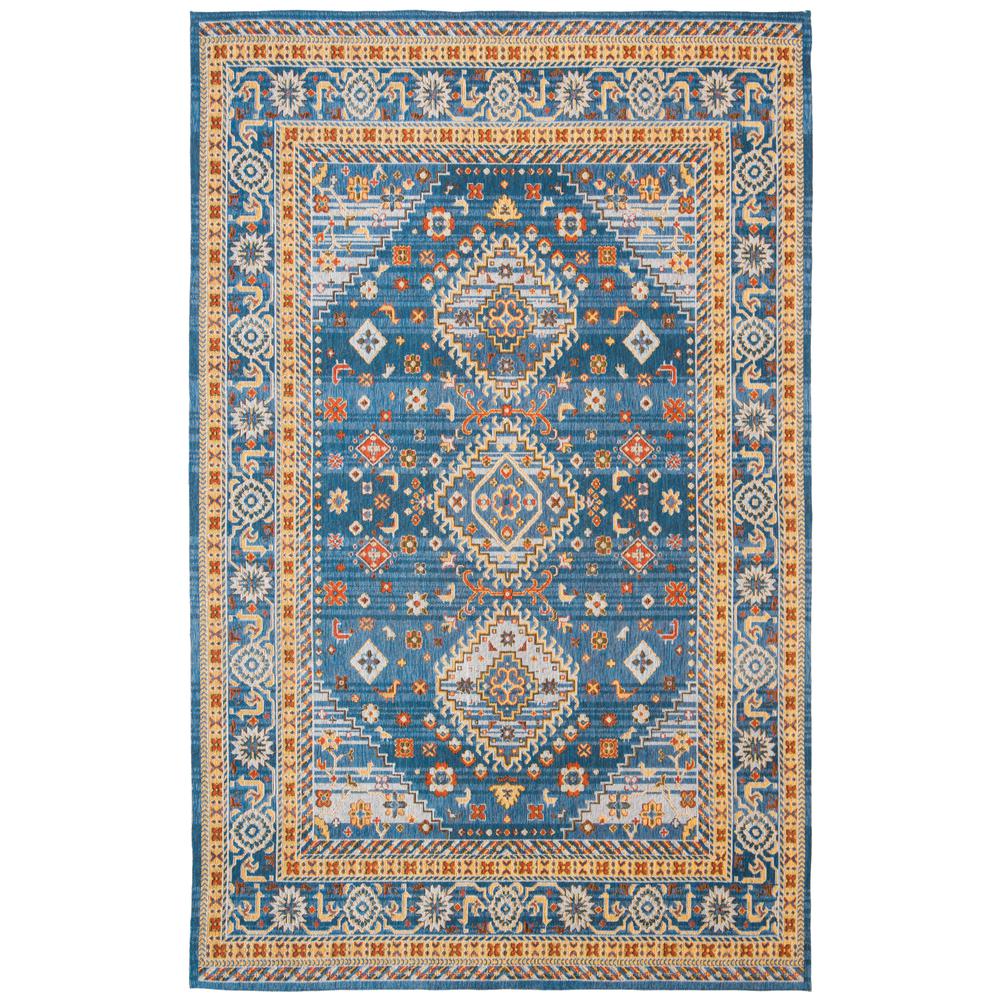 CLV-CLASSIC VINTAGE, BLUE / GOLD, 6' X 9', Area Rug. The main picture.