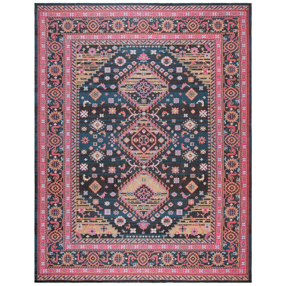 CLV-CLASSIC VINTAGE, NAVY / PINK, 8' X 10', Area Rug. Picture 1