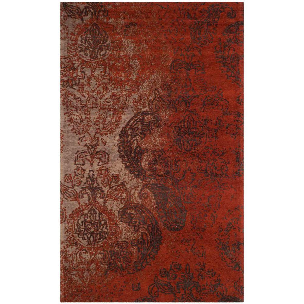 CLV-CLASSIC VINTAGE, RUST / BROWN, 4' X 6', Area Rug. The main picture.