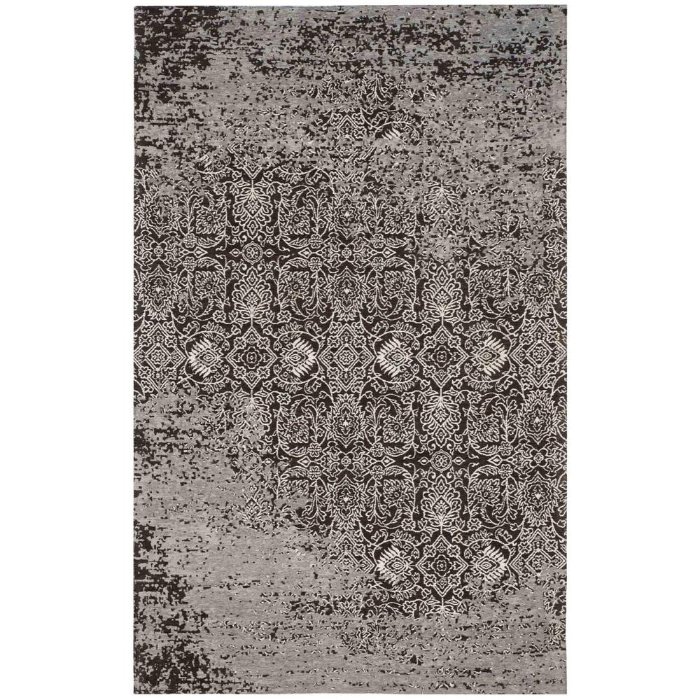 CLV-CLASSIC VINTAGE, SILVER / BROWN, 5' X 8', Area Rug. Picture 1