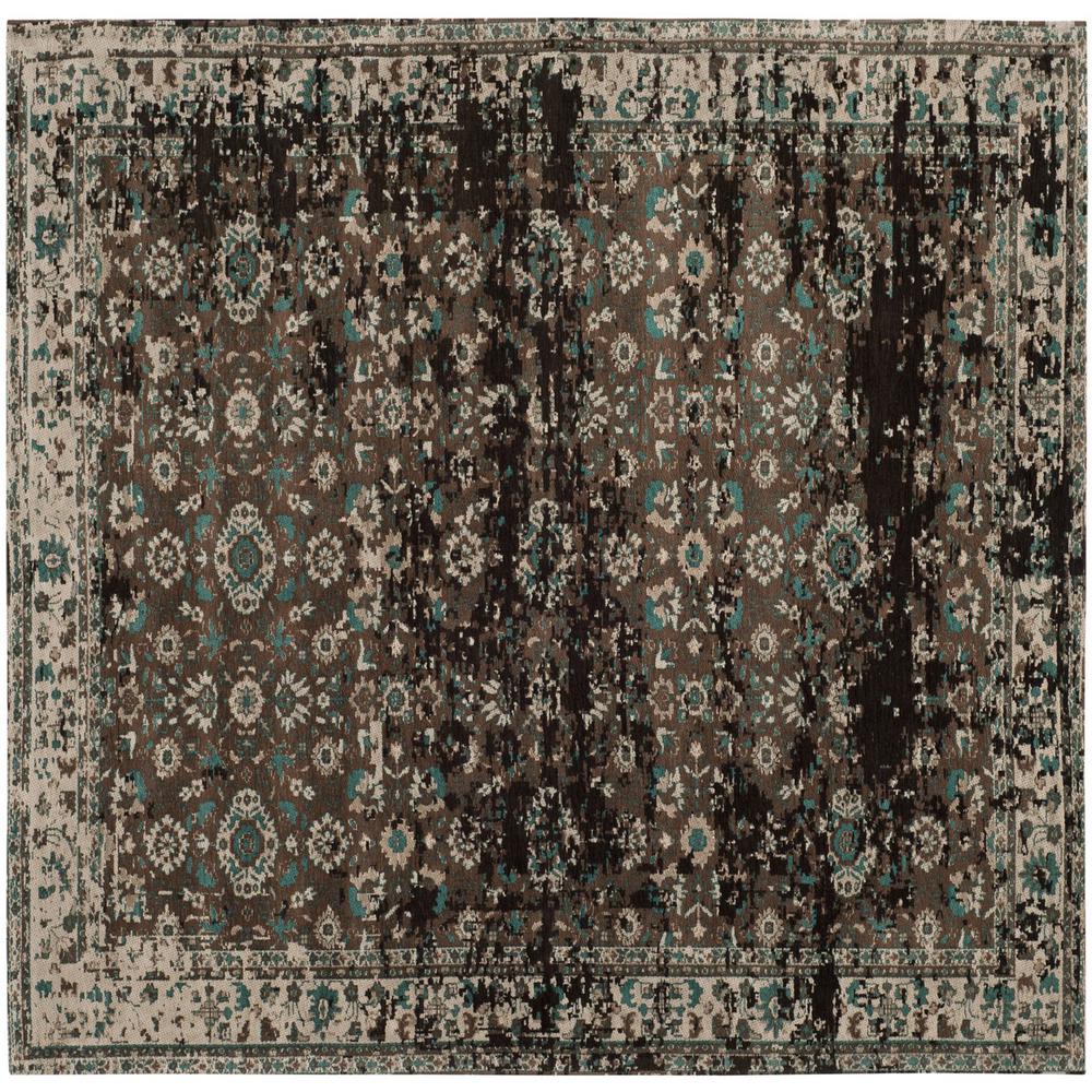 CLV-CLASSIC VINTAGE, TEAL / BEIGE, 6' X 6' Square, Area Rug. Picture 1