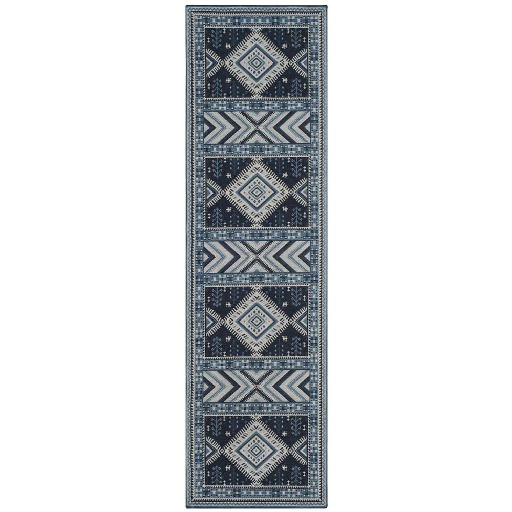 CLV-CLASSIC VINTAGE, NAVY / LIGHT BLUE, 2'-3" X 8', Area Rug, CLV511A-28. Picture 1