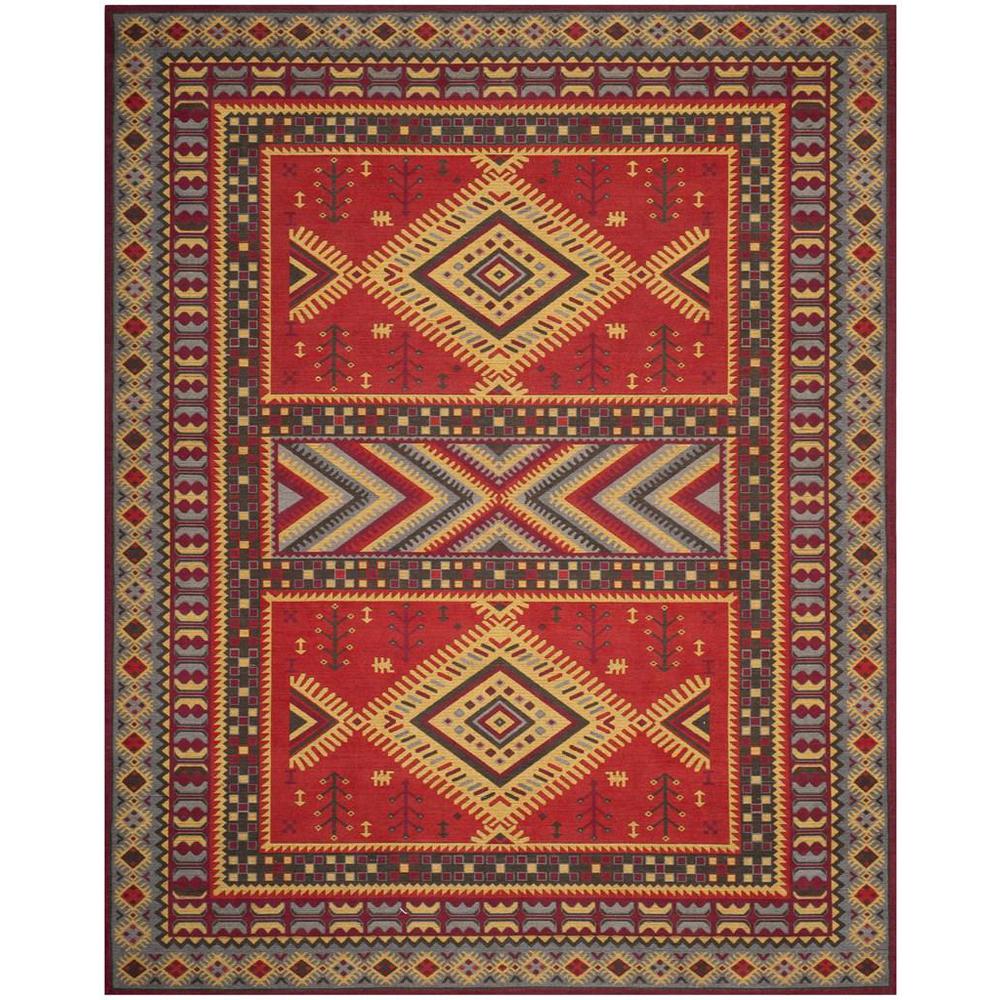 CLV-CLASSIC VINTAGE, RED / SLATE, 8' X 10', Area Rug. Picture 1