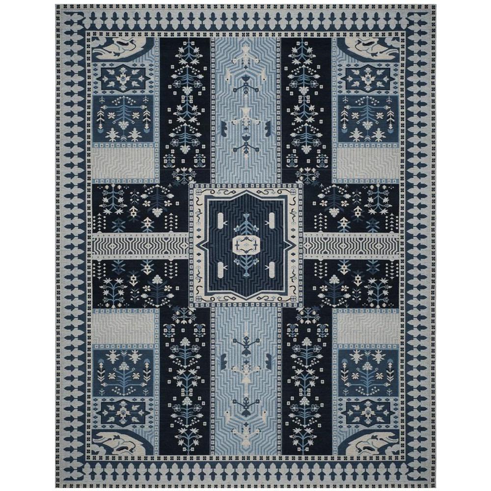 CLV-CLASSIC VINTAGE, NAVY / LIGHT BLUE, 8' X 10', Area Rug, CLV512A-8. Picture 1