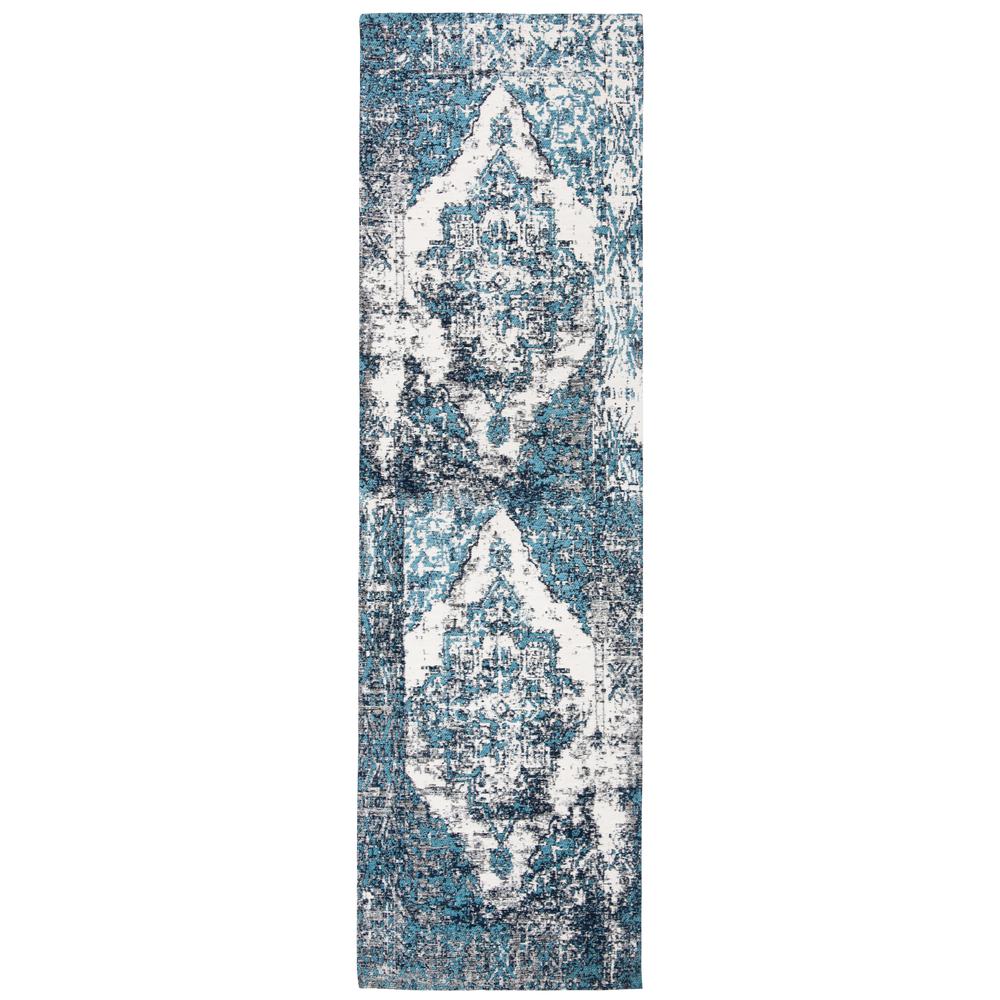 CLASSIC VINTAGE, BLUE / IVORY, 2'-3" X 8', Area Rug. Picture 1