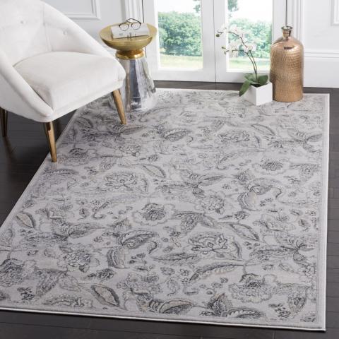 CARNEGIE, SILVER / GREY, 5'-1" X 7'-6", Area Rug, CNG622S-5. Picture 6