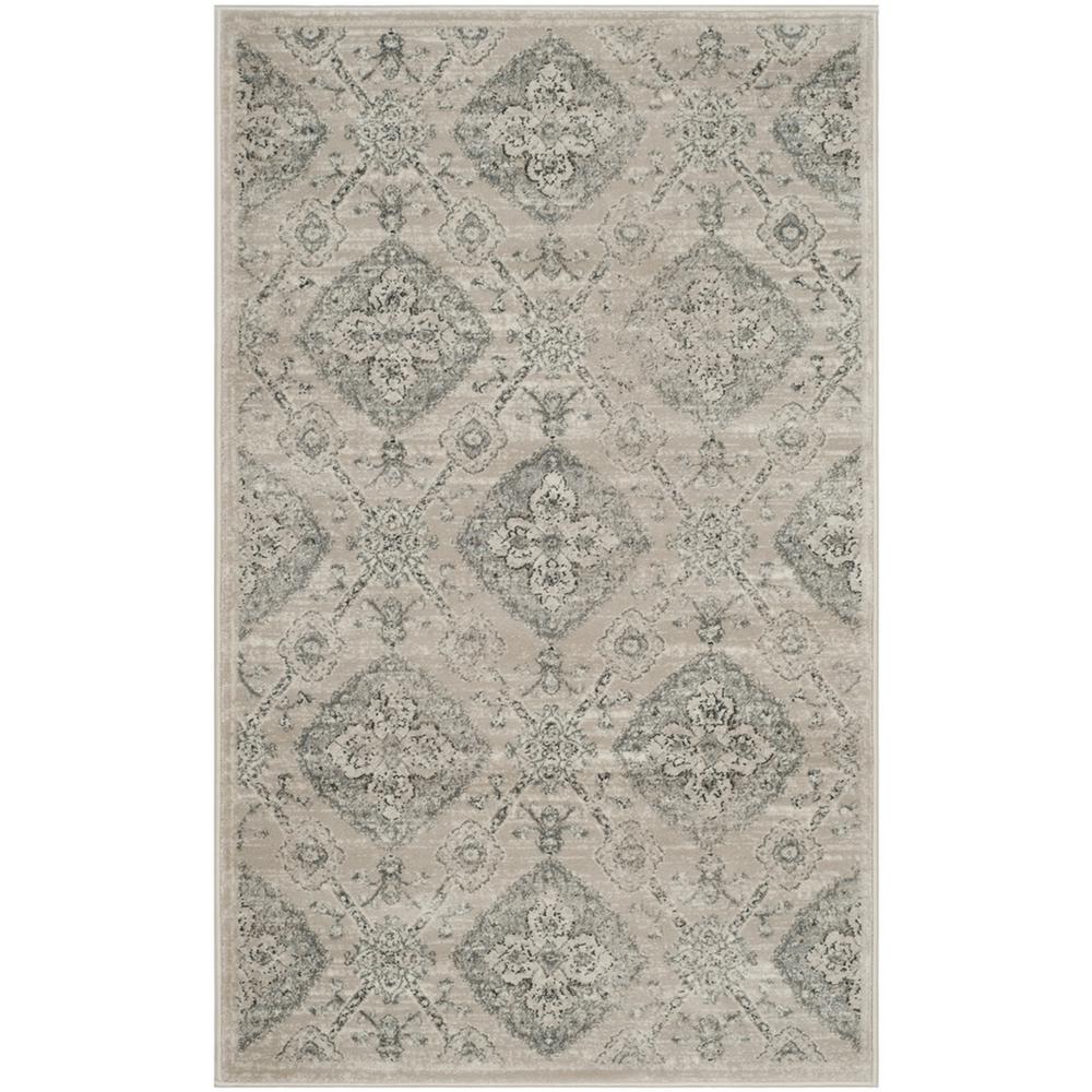 CARNEGIE, TAUPE / LIGHT BLUE, 3' X 5', Area Rug. The main picture.