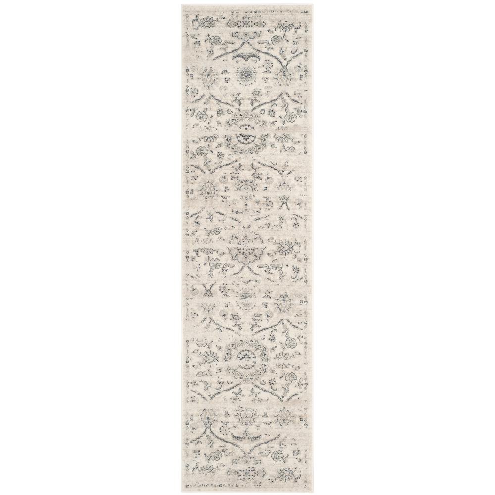 CARNEGIE, CREAM / LIGHT GREY, 2'-3" X 8', Area Rug, CNG624C-28. Picture 2