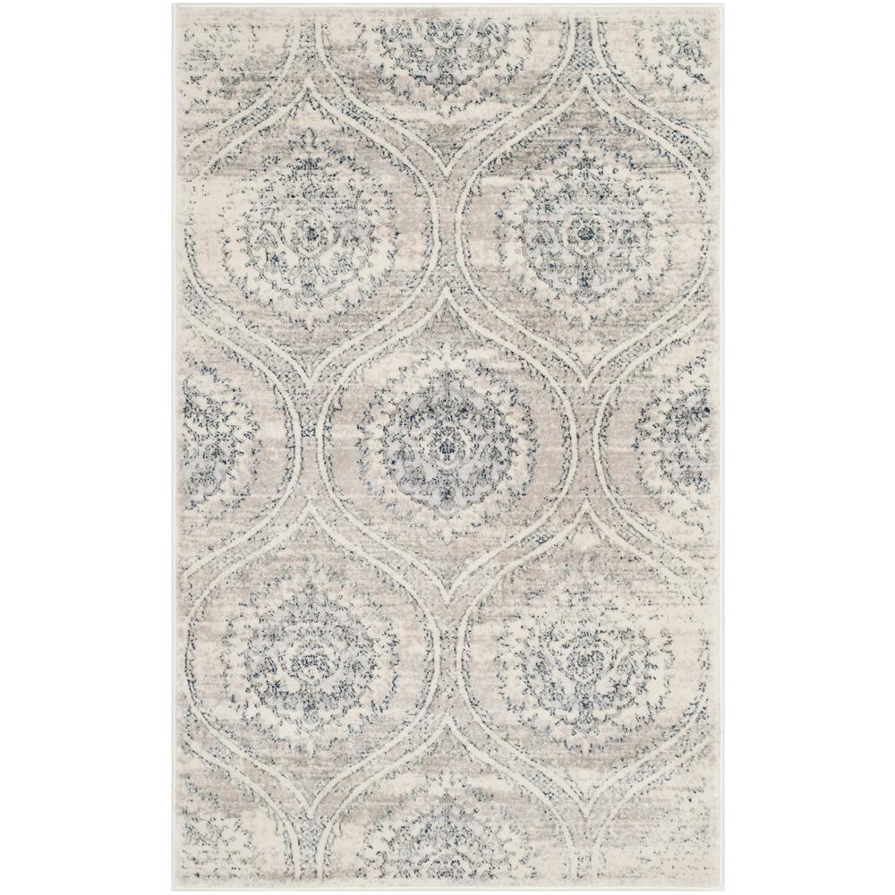 CARNEGIE, LIGHT GREY / CREAM, 3' X 5', Area Rug, CNG626A-3. Picture 1