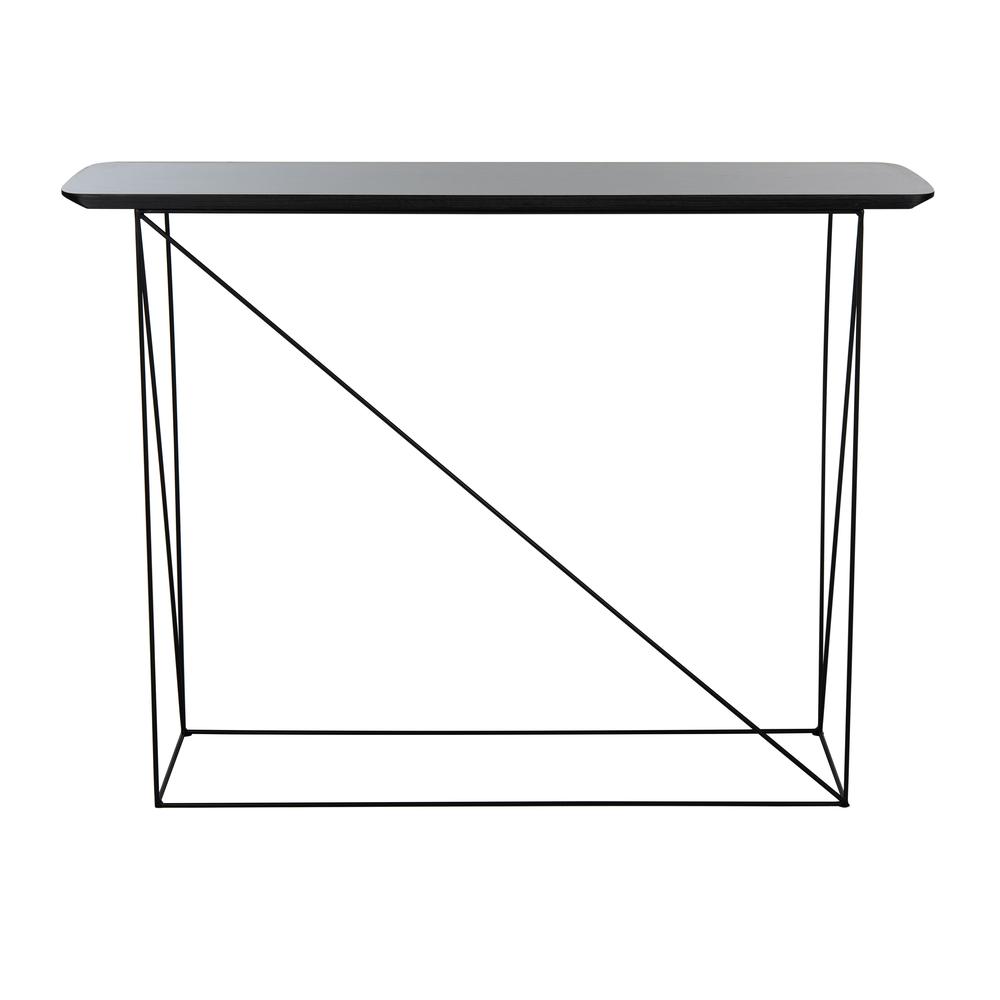 Rylee Rectangle Console Table, Grey/Black. Picture 2