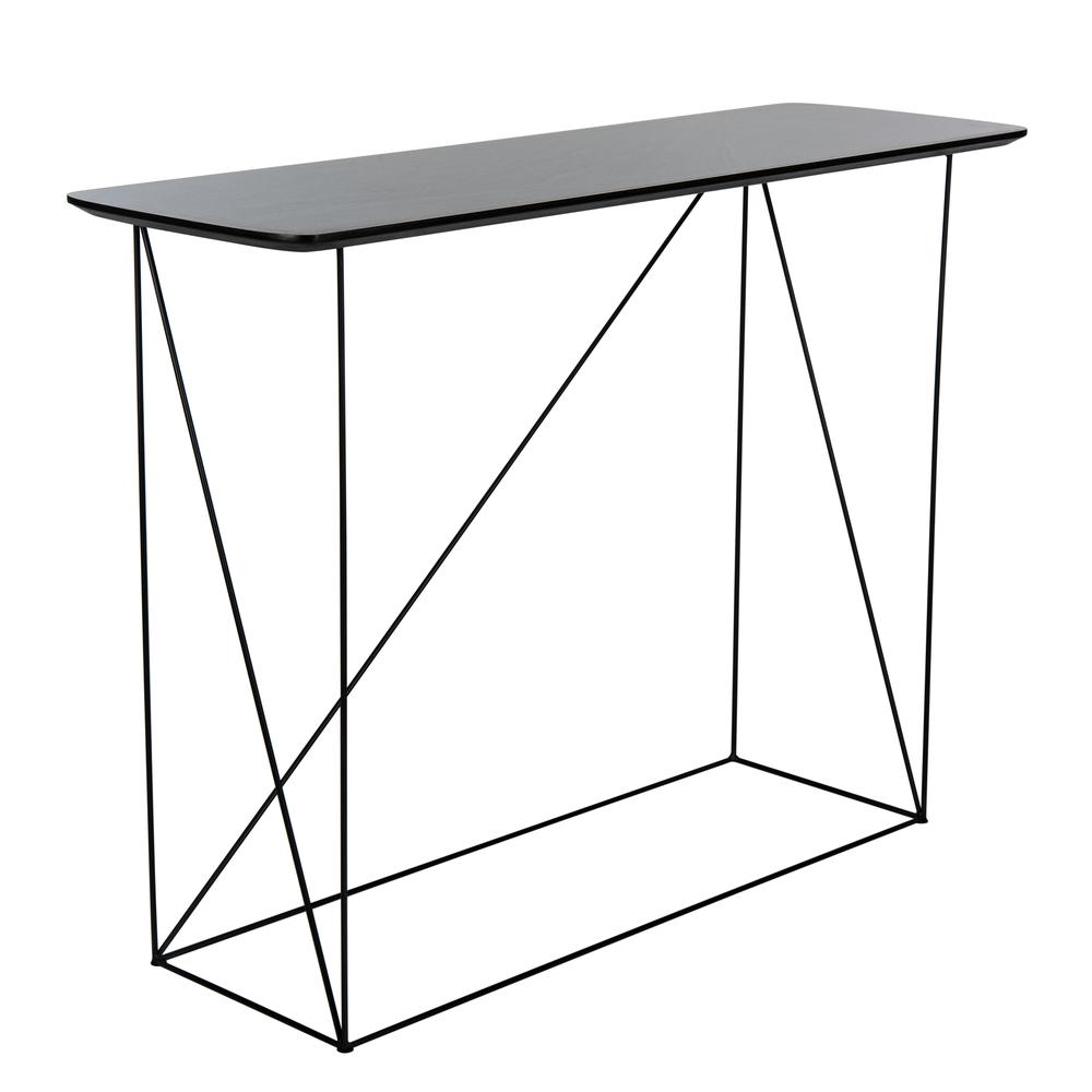 Rylee Rectangle Console Table, Grey/Black. Picture 7