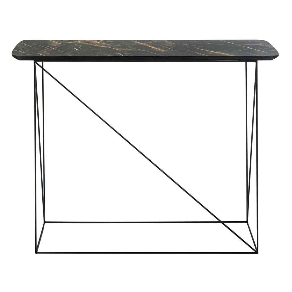 Rylee Rectangle Console Table, Dark Grey/Black. Picture 2