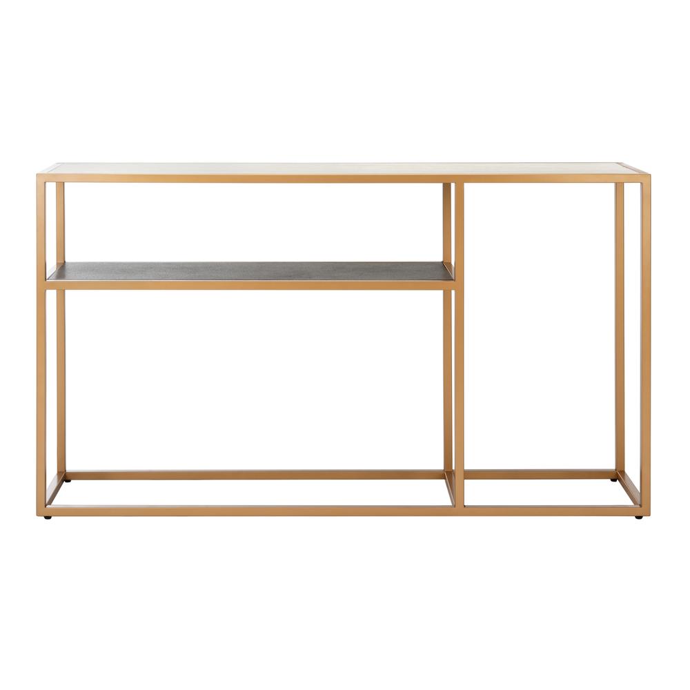 Octavia Console Table, Beige/Black/Gold. Picture 2