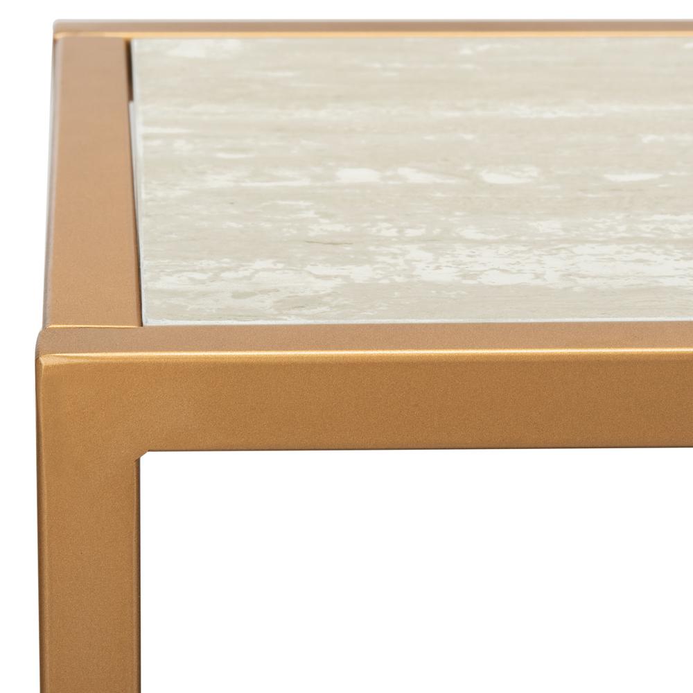 Octavia Console Table, Beige/Black/Gold. Picture 4
