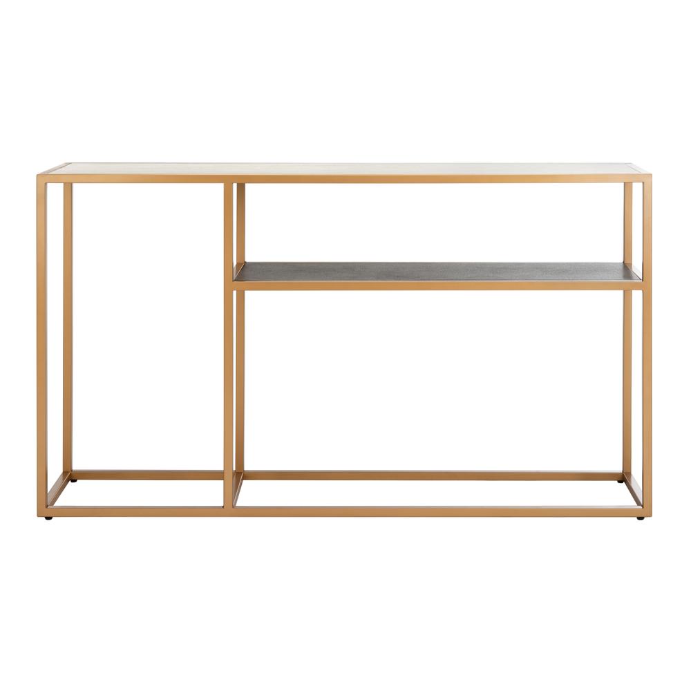 Octavia Console Table, Beige/Black/Gold. Picture 1